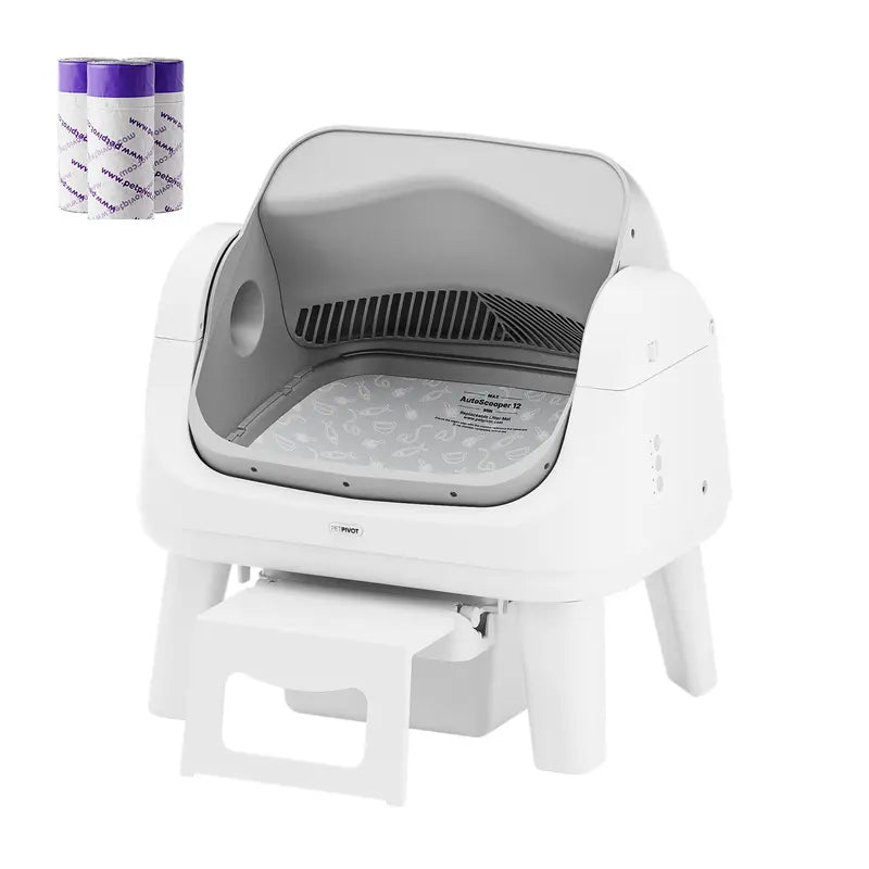 Automatic Self-Cleaning Cat Litter Box – Open-Top Smart Pet Toilet with Triple Safety Protection
