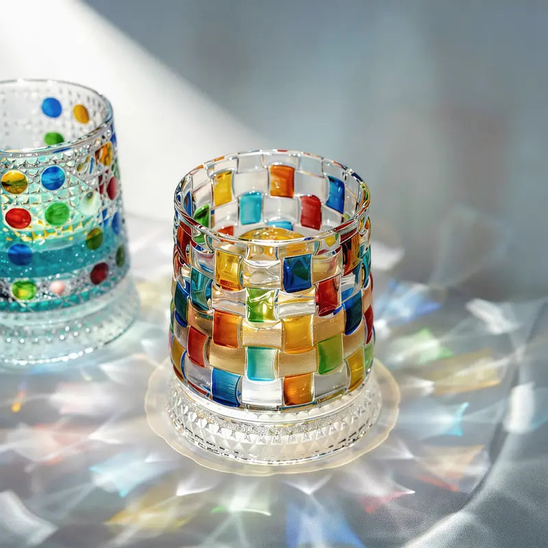 Luxury Hand-Painted Crystal Whiskey Glass – Smooth Spinning Tumbler for Whiskey Lovers
