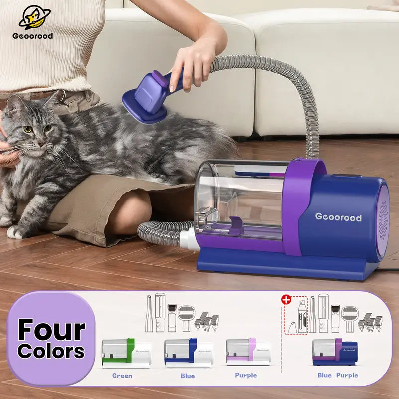 Dog Grooming Vacuum Kit – All-in-One Pet Hair Remover with 2.5L Dust Cup & Powerful Suction