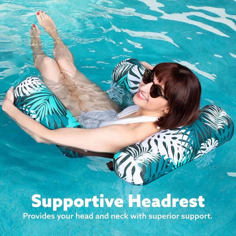 Inflatable Pool Float Chair – Heavy Duty Adult Lounge Float for Pool, Beach & Summer Fun