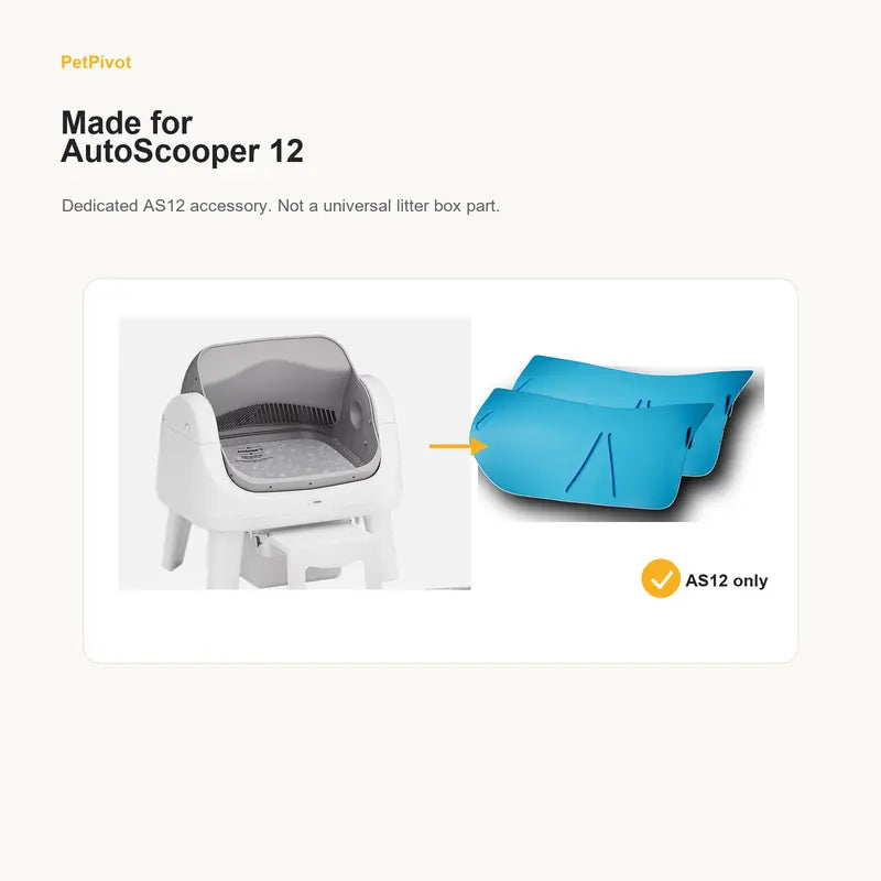 2 Pack Curved Plastic Boards for Automatic Cat Litter