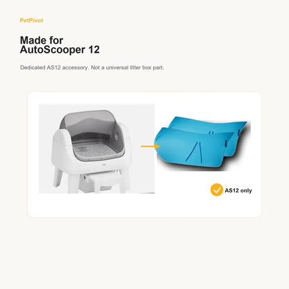 2 Pack Curved Plastic Boards for Automatic Cat Litter