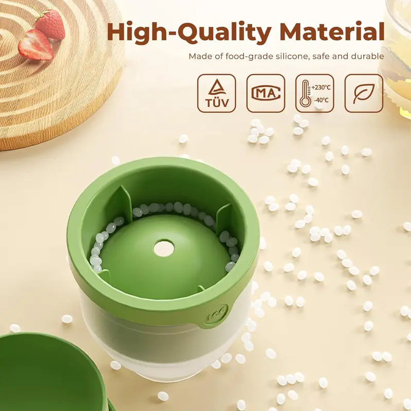 Crystal Clear Ice Ball Mold – Premium Silicone Ice Sphere Maker for Whiskey, Bourbon & Cocktails