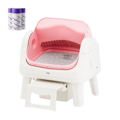 Automatic Self-Cleaning Cat Litter Box – Open-Top Smart Pet Toilet with Triple Safety Protection
