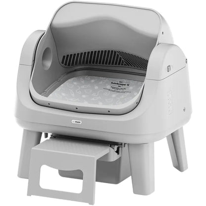 Automatic Self-Cleaning Cat Litter Box – Open-Top Smart Pet Toilet with Triple Safety Protection