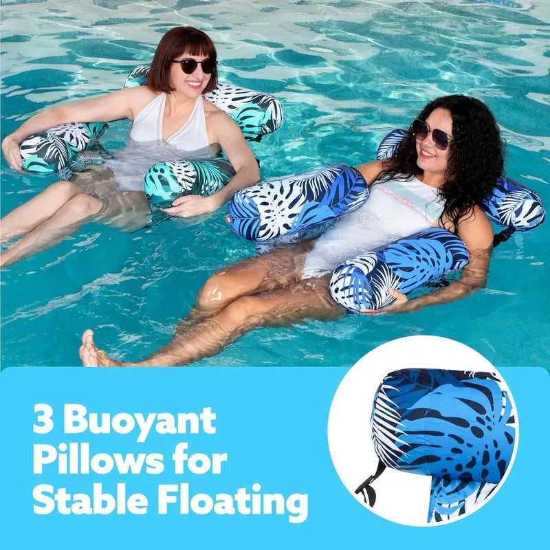 Inflatable Pool Float Chair – Heavy Duty Adult Lounge Float for Pool, Beach & Summer Fun